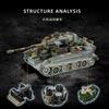 Military MOC Tiger Heavy Tank Army Main Battle Tank Soldiers Figures Building Blocks Bricks Set For adult Toys Gifts