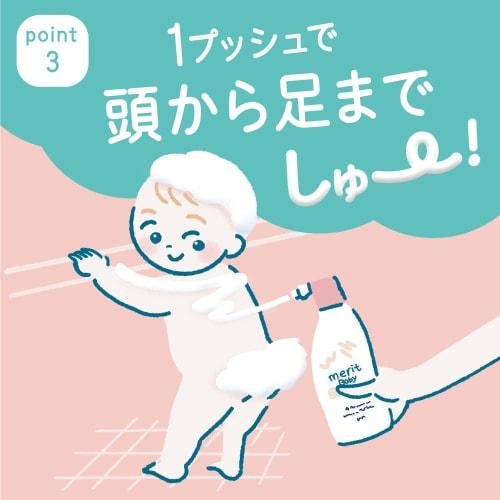 Merit Baby Body Foaming Soap Refill, 450ml, Fragrance-Free, Color-Free, Hypoallergenic, Mildly Acidic, Paraben-Free, Alcohol-Free