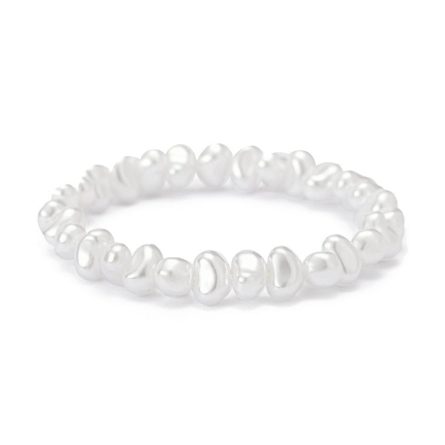 Noter Understated Elegant Women Strand Bracelet Imitation Pearls In 4 Shapes Leisure Versatile Economy Beaded Braslet Jewelry
