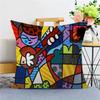Britto Art Personalized Picture Text Home Decorative Pillows Household Gifts 45x45cm