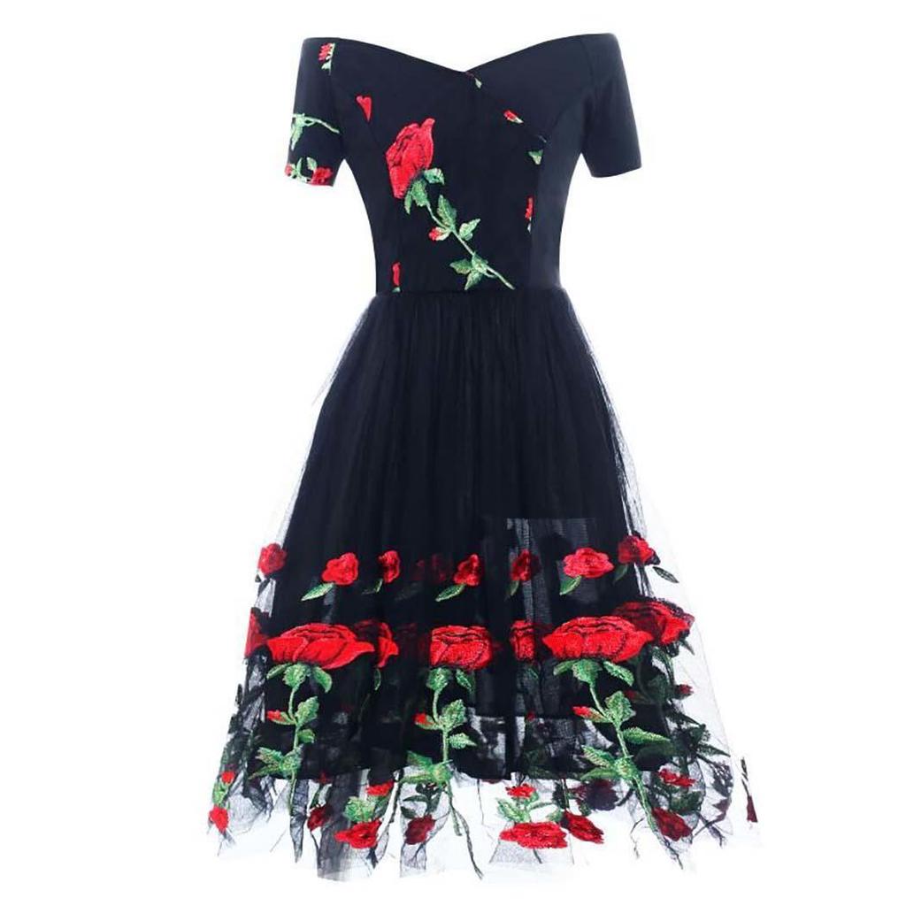 rose embroidered clothes