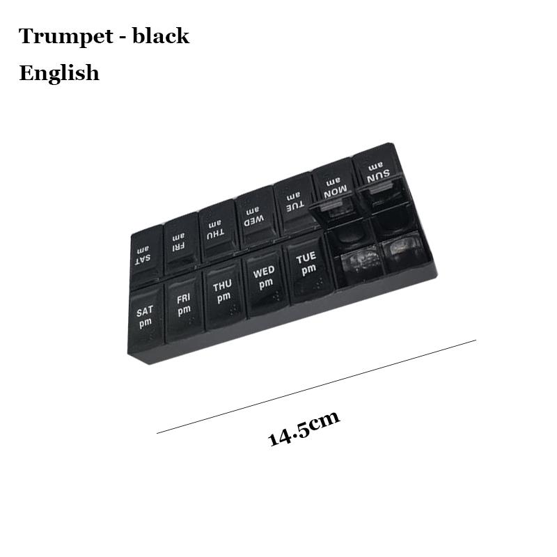 Shunshi Weekly Pill Organizer with Am/Pm Compartments Travel Pill Boxes 7 Day 2 Times A Day Tablet Dispenser with 14 Compartment
