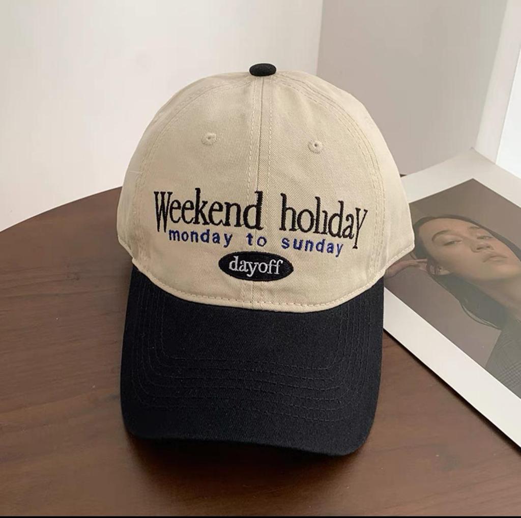 Women's Retro Color-Block Korean Baseball Cap: Face-Slimming, Wide-Brim, Versatile Duckbill Hat for Large Head Circumference