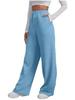 2024 Trendy High-Waisted Wide Leg Women's Sweatpants