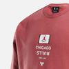 Jordan X NBA Collaboration Chicago Bulls Logo Fleece Crewneck Fashion Pullover Long Sleeve Sweatshirt Men sweatshirt Canyon-Rust FV8344-691