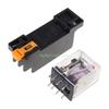 24TE 8 Pin PYF08A 220/240 V AC Bobina Power Relay DPDT MY2NJ With Base