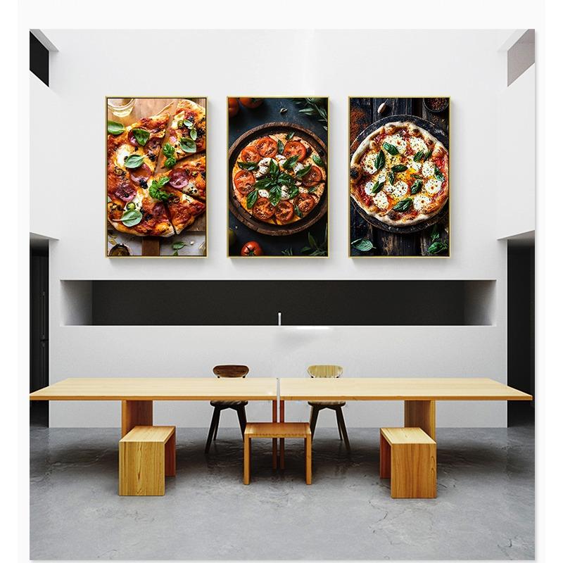 Healing Temptation Delicious Pizza Art Food Poster Canvas Prints Wall Painting Restaurant Kitchen Living Room Home Decoration
