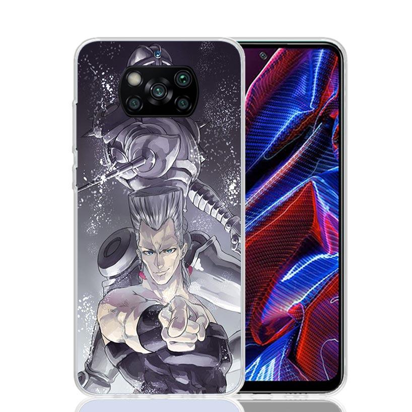 JoJo Bizarre Adventure Case Phone Cover for Xiaomi Redmi Note 10 9 9S 8 8T 7 5 Pro Mi 12T 11T 10T 9T 12 11 Lite A3 A2 Trend Fund