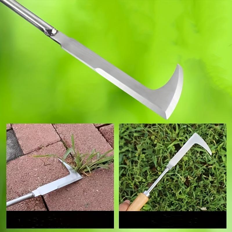 Stainless Steel Gap Weeding Tool, L-shaped Multi-purpose Garden Hand Tool, Used for Clearing Weeds In Yards, Terraces, and Lanes