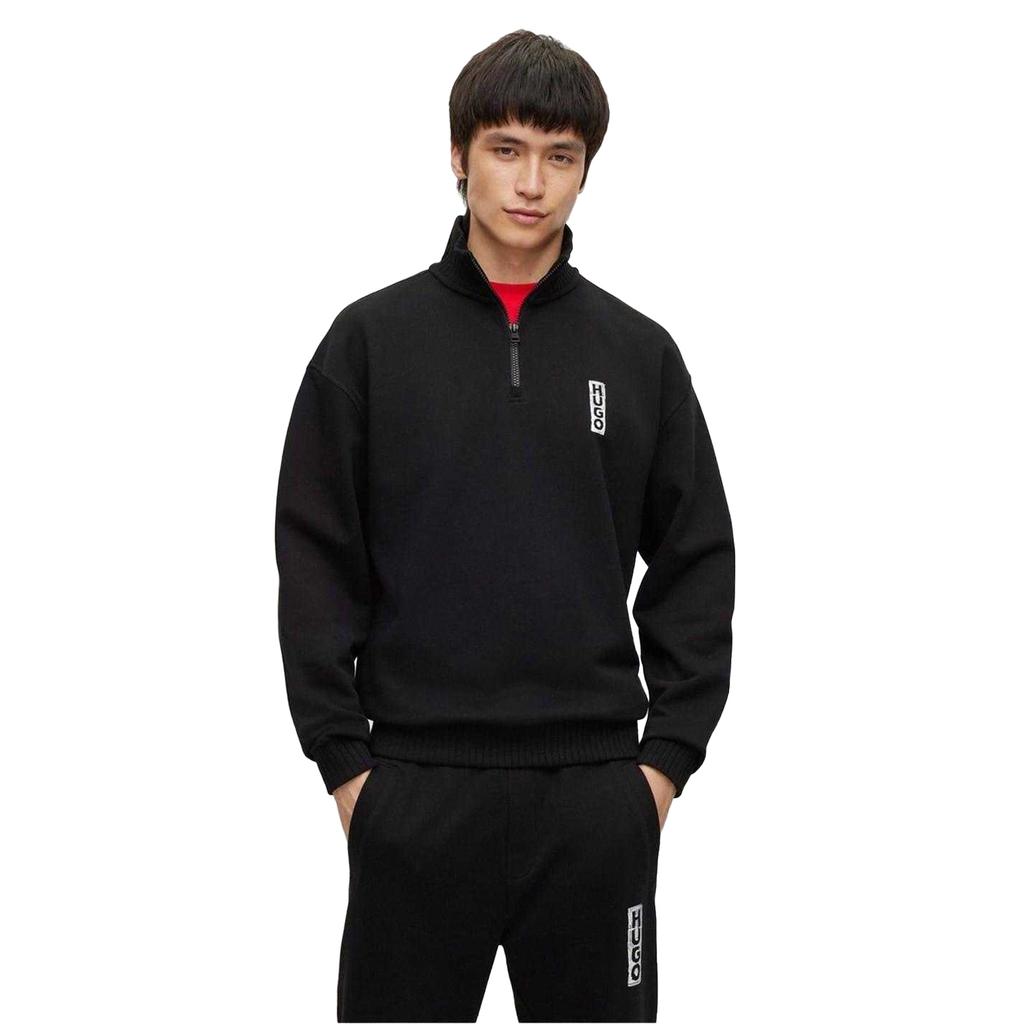 Hugo Boss Mens Dangula Logo Quarter Zip Sweatshirt
