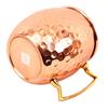 Pure Copper Round Shaped Shine Hammered Design Moscow Mule Beer Mug Cup, Best for Beer Cocktail Parties, Barware, Volume-530ML, Set of 6