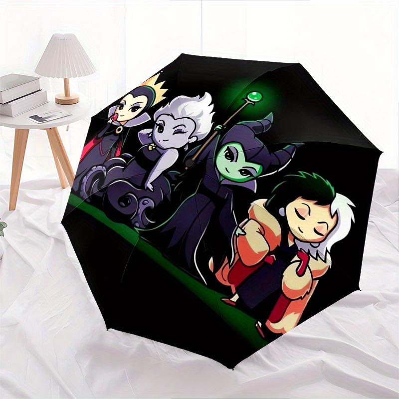 Disney Villains Collection Automatic Opening and Closing Umbrella Suitable for all occasion and business umbrella, unisex portable tri fol
