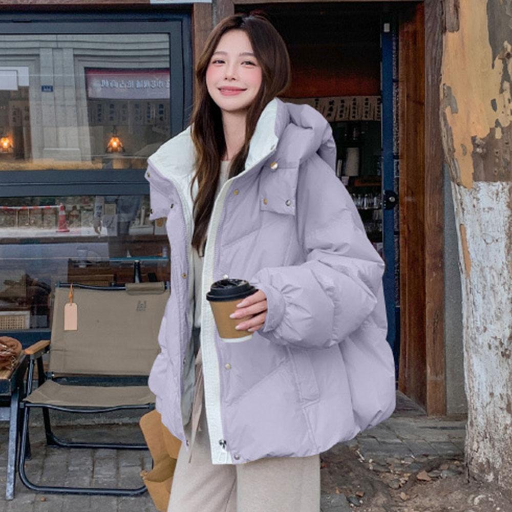 2024 Women's Fashion Winter Clothes Down Coat Jacket Parkas For Women Hooed Coat Streetwear Outdoor Korean Style