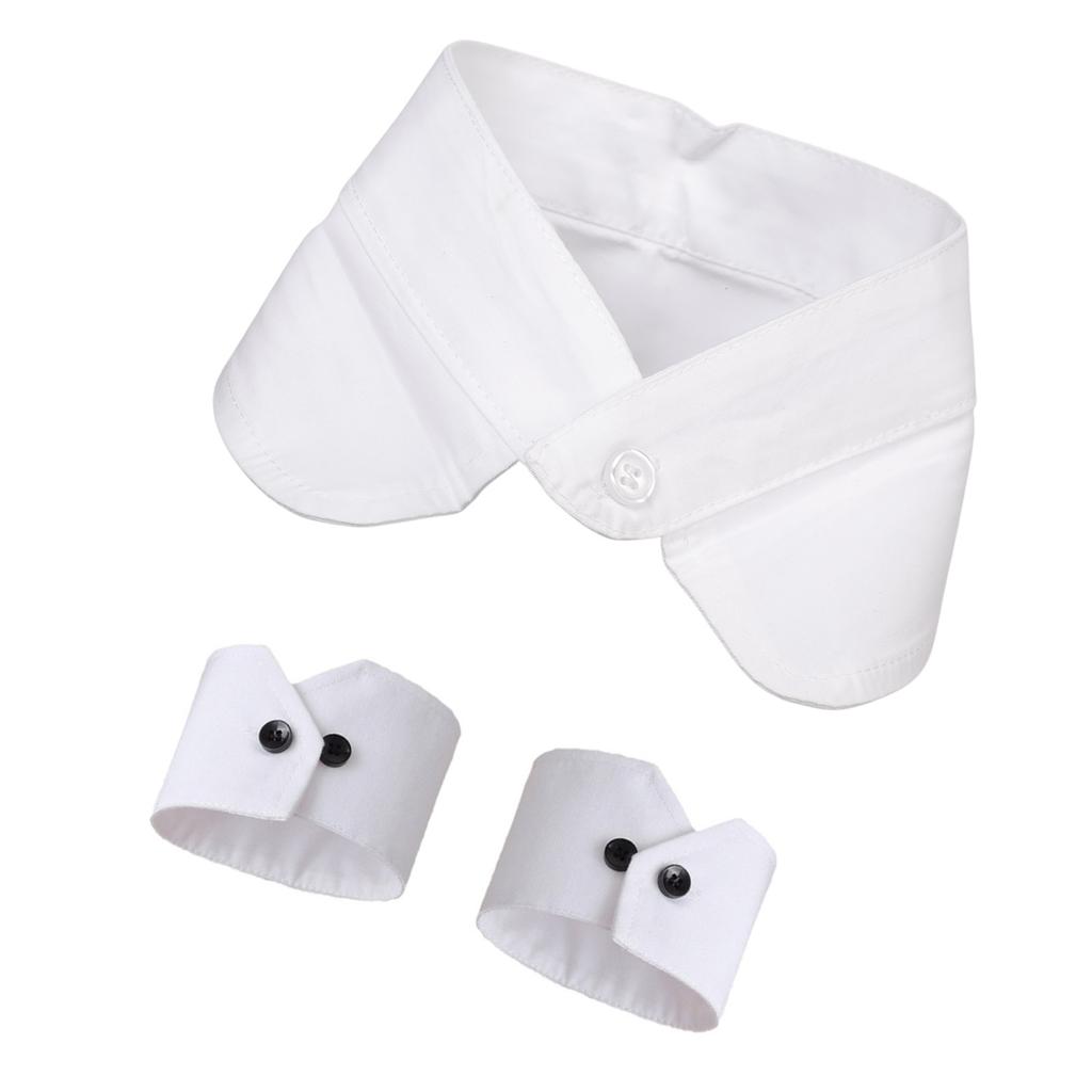 False Wrist Cuff Collar Set Elegant Detachable Sweet False Collar Detachable for Lady Delicate Versatile Collar