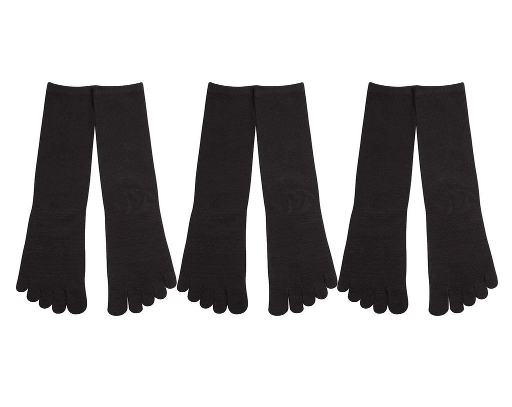 Deol Deodorizing Socks Booklet Made in Japan Set of 3 Men's Five-Toe Socks, (Men's Five-Toe Socks), Odor-Free Socks, Included, (Sizes