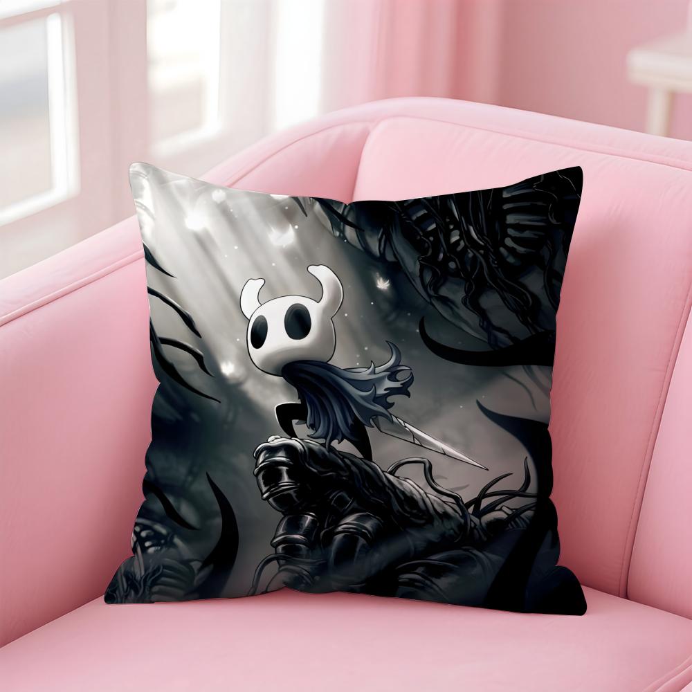 H-Hollow KnightS Cushion Cover Home & Car Multi-Scene Pillow Cover - Reversible, Soft & Durable for Daily Use