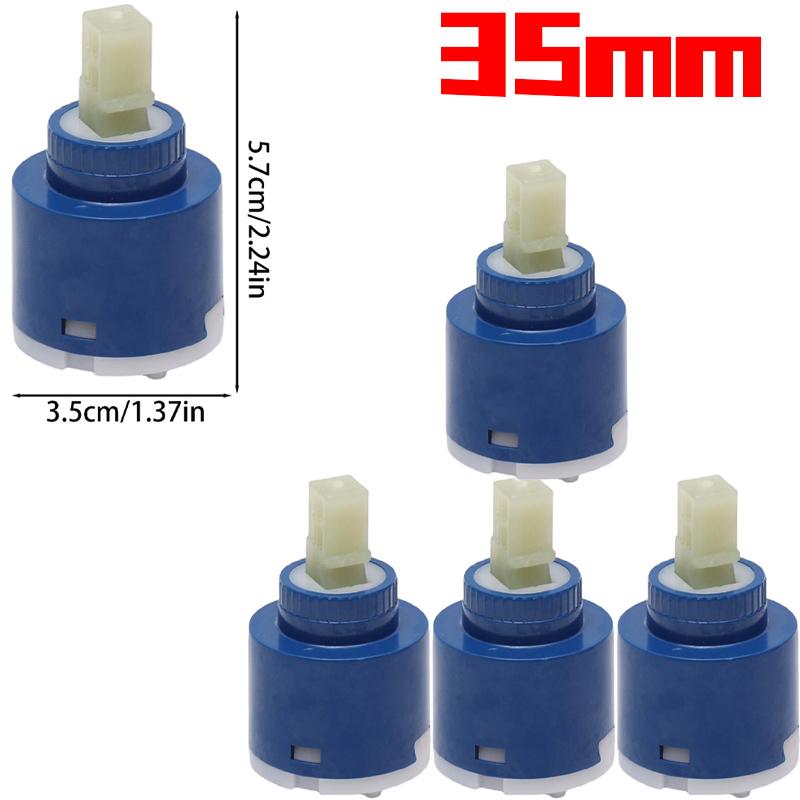 35/40mm Ceramic Disc Cartridge Bathroom Faucet Cartridges Replacement Parts Water Mixing Valve Faucet Cartridge Switch Accessory