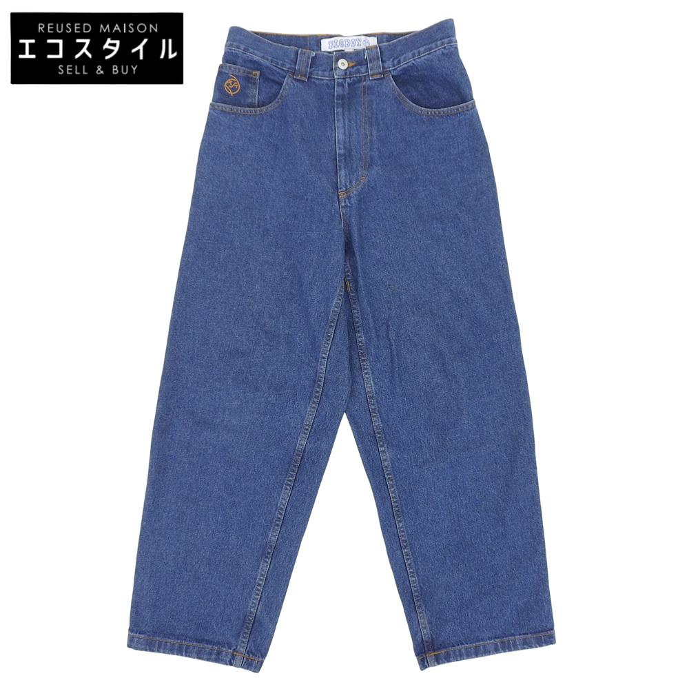 POLAR SKATE CO Men's Cotton Wide Denim Pants, Blue, Size XS Bottoms XS blueUsed