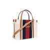 Gucci Interlocking G Web Stripe Canvas Mini Tote Bag With Strap For Women Daily Use