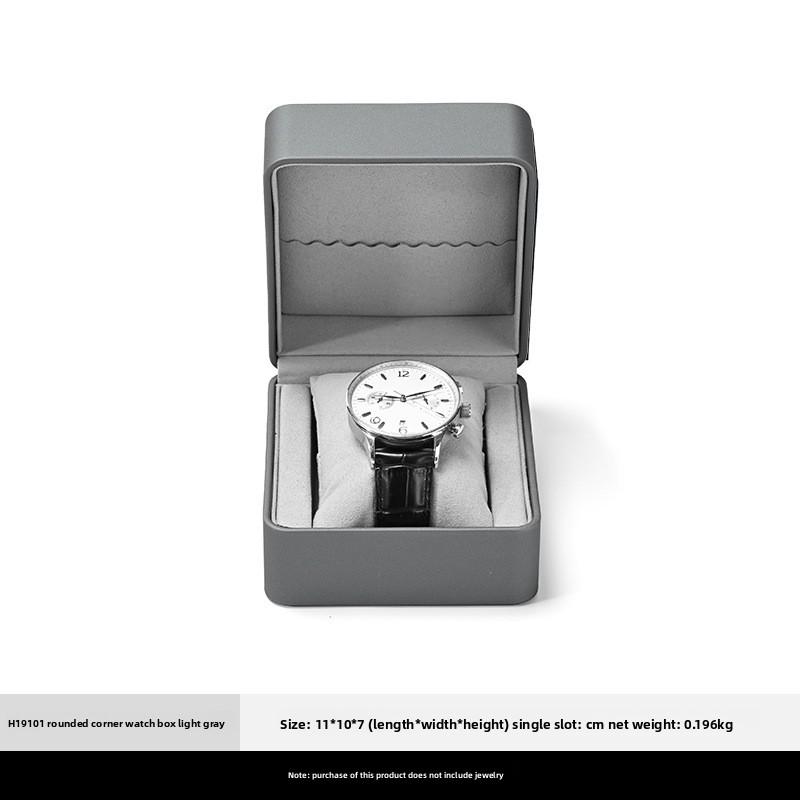 

PU Leather Watch Box, Portable Travel Watch Storage Case for Business Trip, Wristwatch Gift Packaging Box