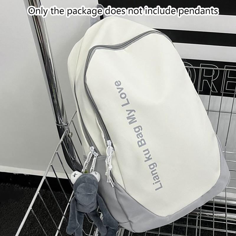 

Женский рюкзак большой вместимости водонепроницаемый студенческий рюкзак парный дорожный рюкзак серебряный