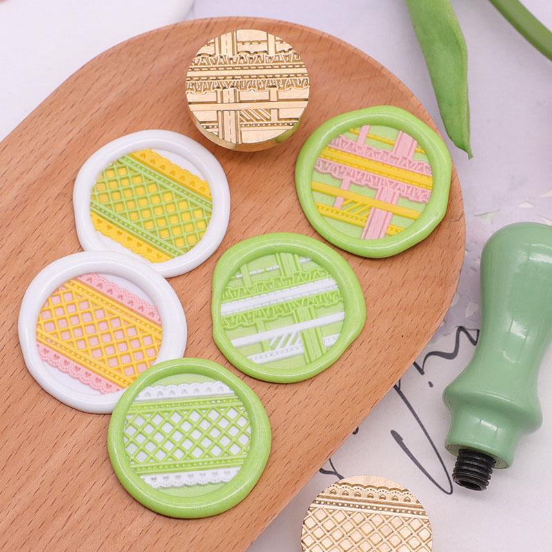 Cherry Blossom Envelope Plant Leaves Wax Seal Stamp Retro Antique Sealing Wax Scrapbooking Stamps Wedding Decorative Invitation