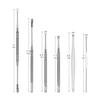 Stainless Steel Ear Pick Set Curette Ear Wax Remover Spiral Spring Earpick Ear Cleaner OPP Bag Packaging