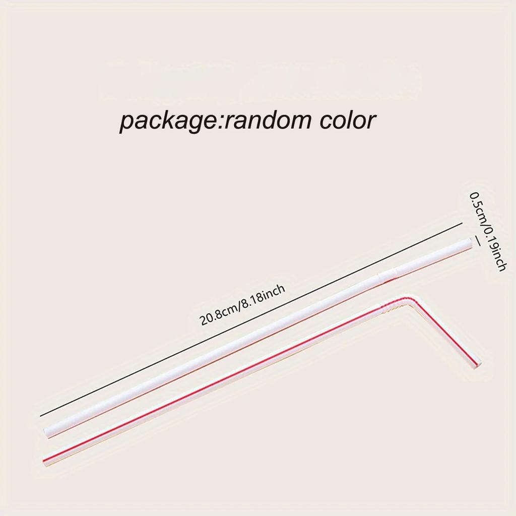 100/400/800pcs Drinking Straws Colorful  Rietjes Flexible Wedding Party Supplies Drinking Straws Kitchen Wholesale