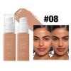 8 Shade Liquid Foundation with Long Lasting Oil Control Concealing Hydrating Lightweight Fine Texture and Non Cakey 1PCS