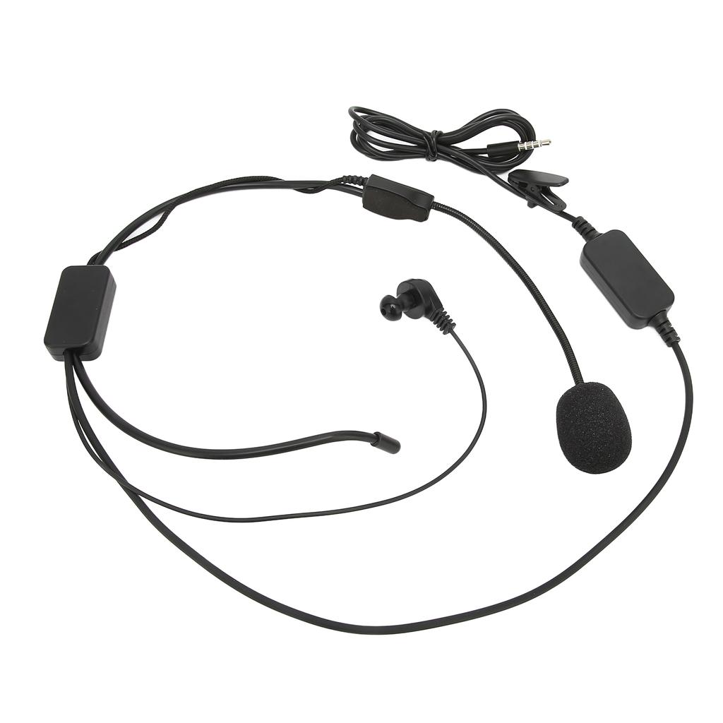 Motorradhelm BT 3,5 mm Headset Geräuschreduzierung Tragbares Ohrstück mit Mikrofon Schalter für