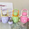 Double Drink Pumpkin Cup New Portable Water Cup Children Cute Large Capacity Stainless Steel Student Thermos Cup
