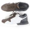 Ausgezeichnete LOUIS VUITTON Low-Cut-Sneaker LV Runaway Linie Weiß braun schwarz Leder Herren 7 Gebraucht