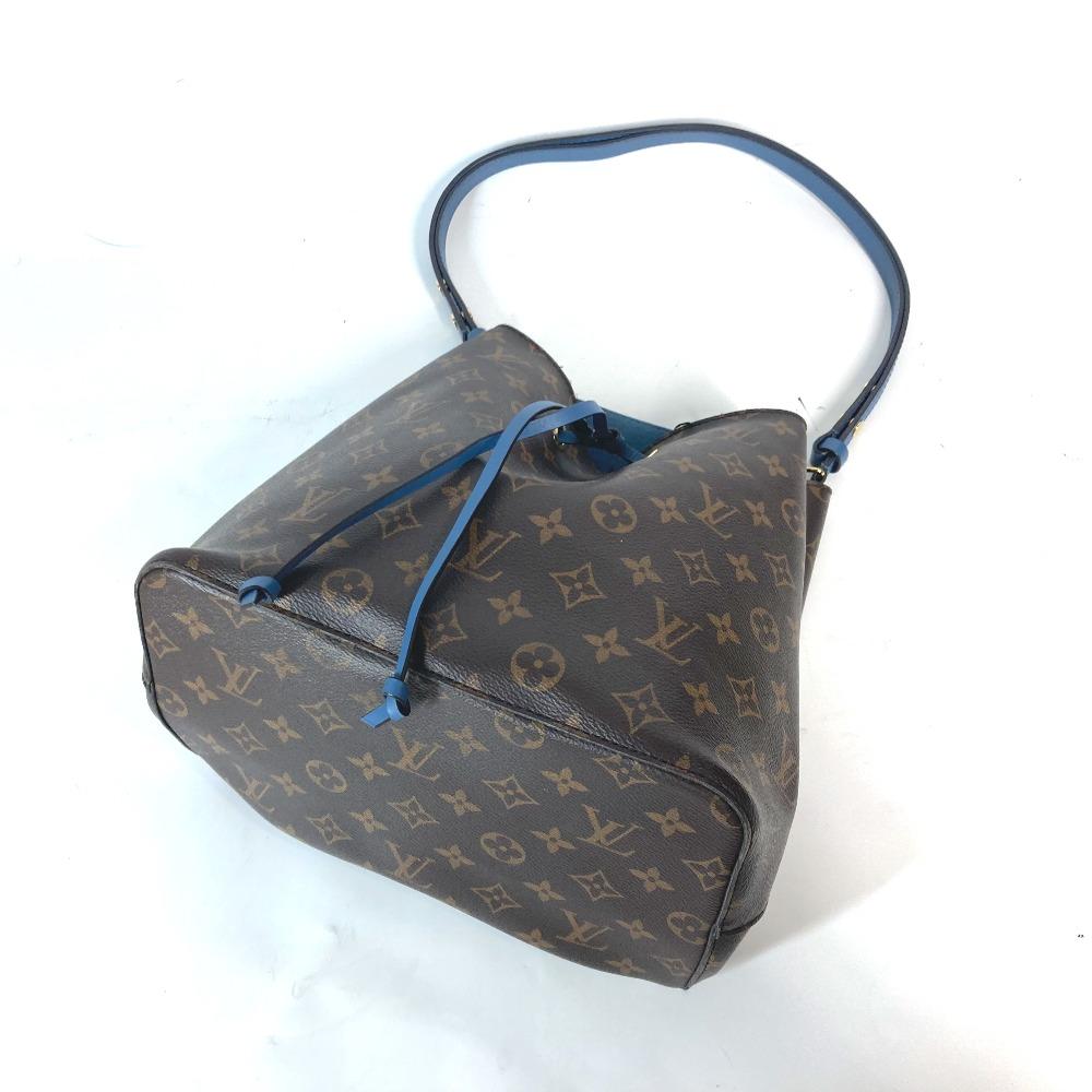 Louis Vuitton M43569 Monogram Neonoe Bucket type Shoulder Bag Brown x blue