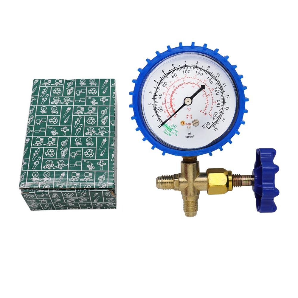 

R22 R134A R410 R600 Refrigerant Manifold Gauge Household Car Air Conditioning Fluoride Adding Tool Kits Freon Cool Gas Meter Set