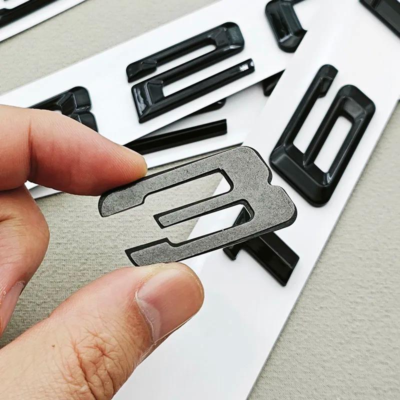 3D ABS Black Car Letters Logo 320i 325i 330i Rear Trunk Badge Emblem Sticker For BMW 3 Series 320i 325i 330i 318i Tail Marking xh6