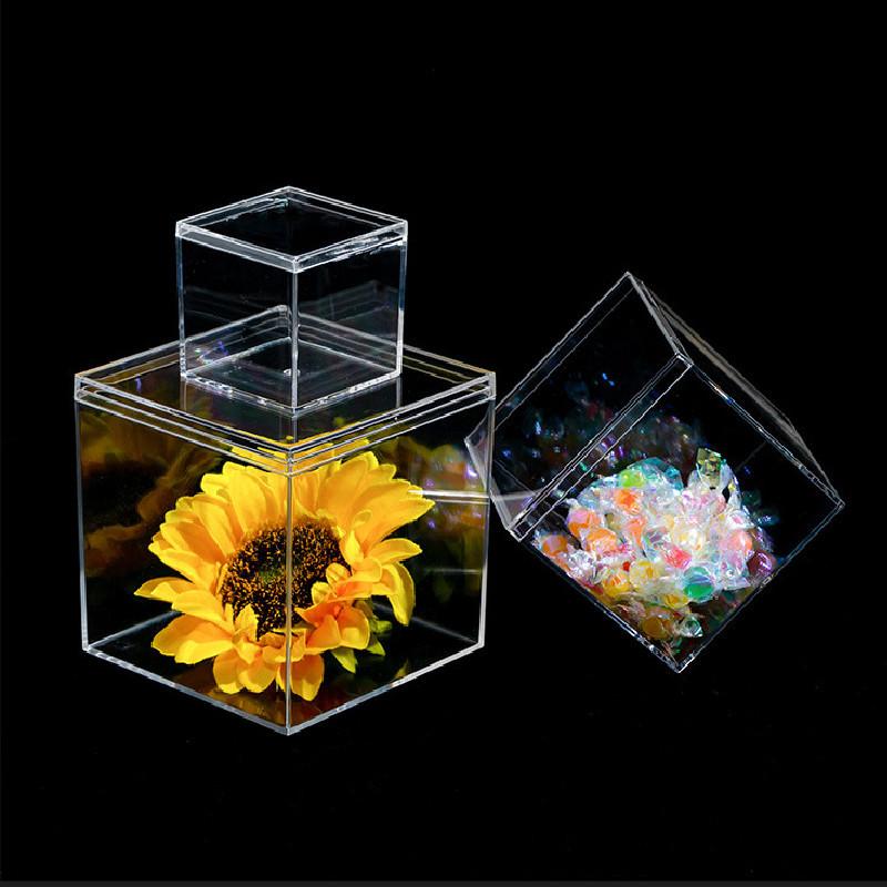 Modern Minimalist Clear Plastic Organizer Container With Lid For Stationery Toys Medicine