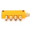 Oil Distributor B Type 4 Way Adjustable Lube Oil Piston Divider Valve 1 Inlet 4 Outlet