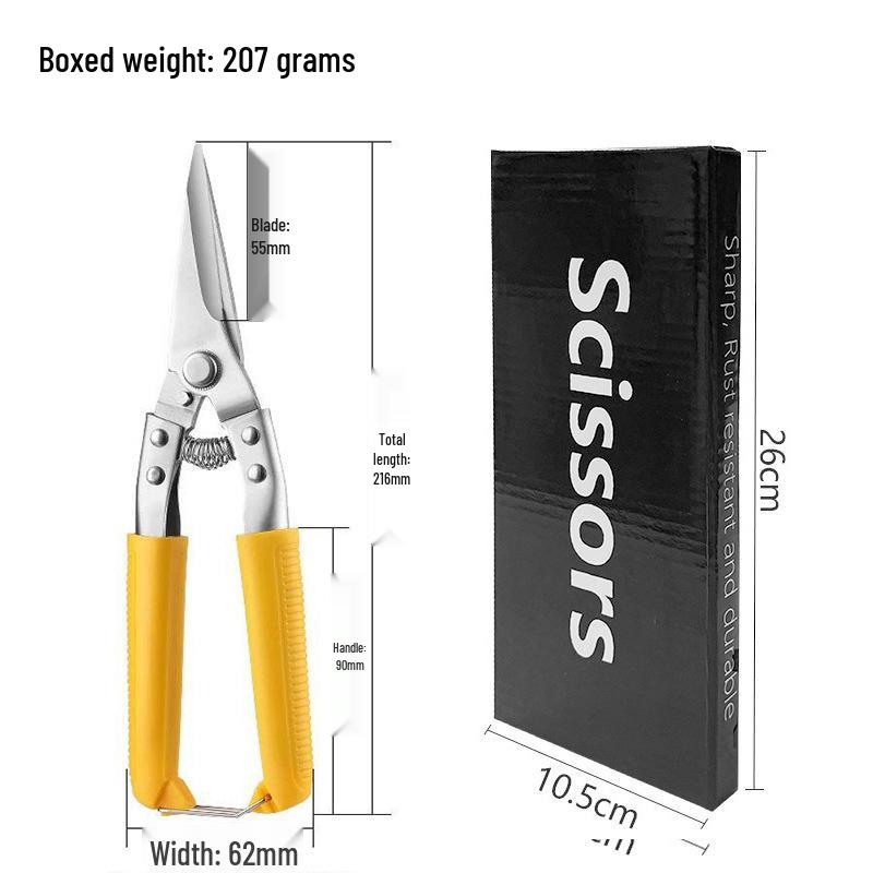Heavy Duty Tin Snips - Multifunctional Dragon Bone Shears for PVC, Wire, Ducts, and Steel Strip Cutting
