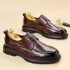 Autumn New Designer Leather Shoes for Men Soft Sole Fashion Casual Shoes Male High Quality Solid Color Dress Shoe Man