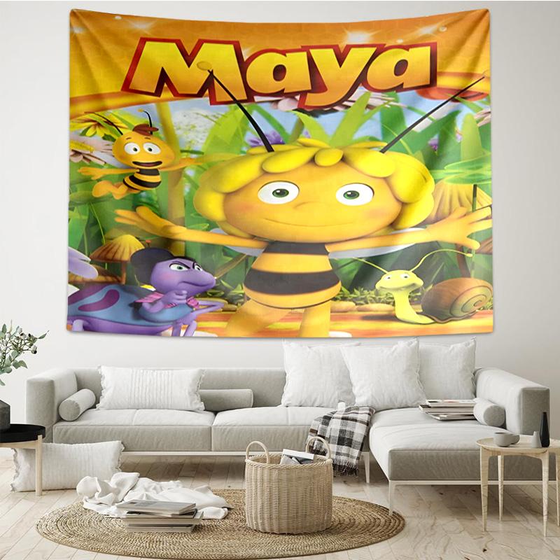 1 PZ Ape Avventura Maya Arazzo Accessori Stanza dei Giochi Arazzo, per Camera da Letto, Soggiorno, Stanza del Dormitorio Decorazione Murale Ventaglio Regali di Compleanno