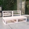 Day and Night - Day and Night 2 Seater Garden Sofa White Solid Pine Wood