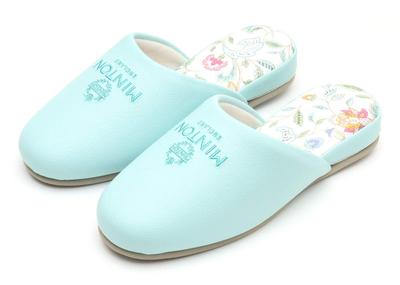 Minton Coated Flower Haddon Hall Slippers (Green)