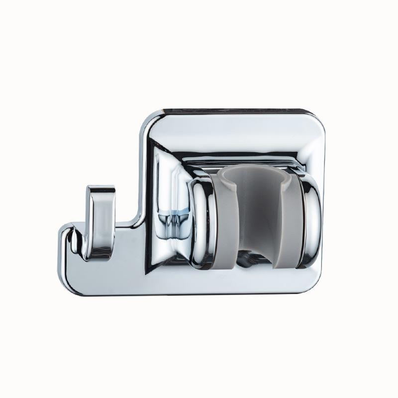Shower Head Holder 90° Rotatable Adhesive No Drill Wall Mount Removable Bracket for Bathroom Shower Accessory