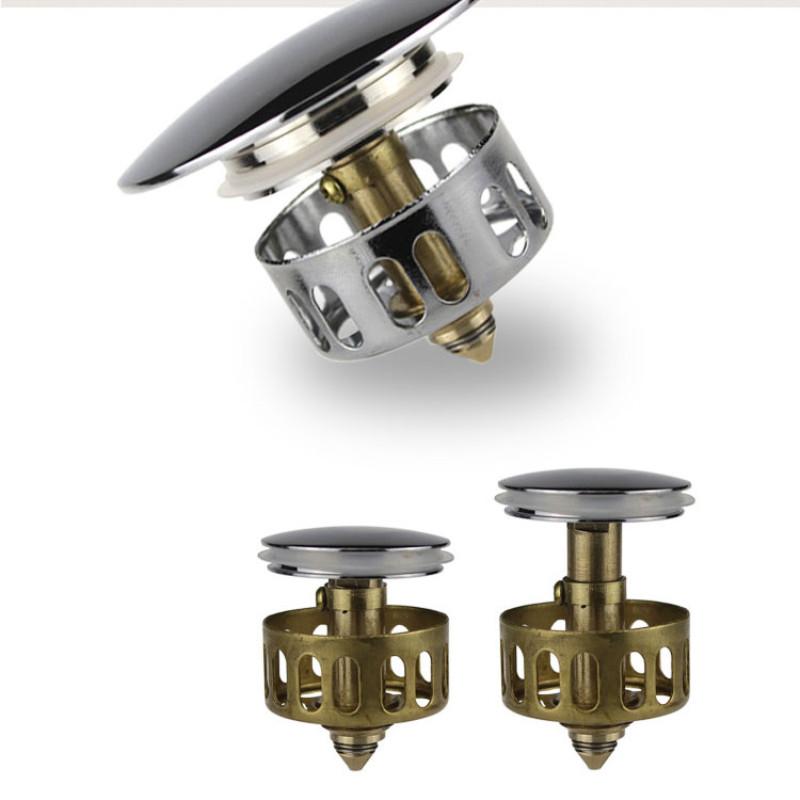 Replacement Bathtub Drain Parts Brass Spring Parts with Filter Screen Chrome Basin Pop up Corver Drain Accessories Parts