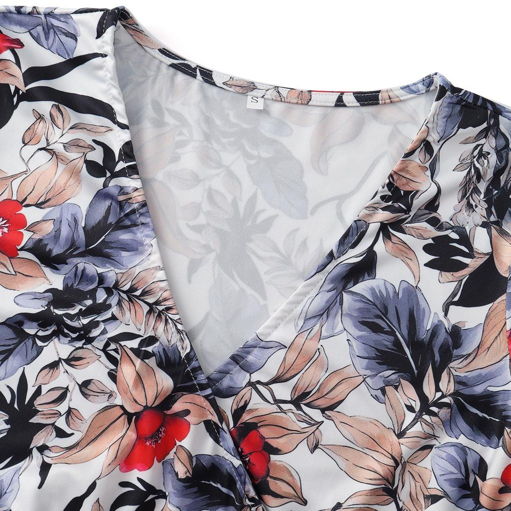 Women's Long Dress Maxi Dress Casual Dress Chiffon Dresses Swing Dress Casual Mature Outdoor Daily Date Ruffled Short Sleeve V-neck Dress