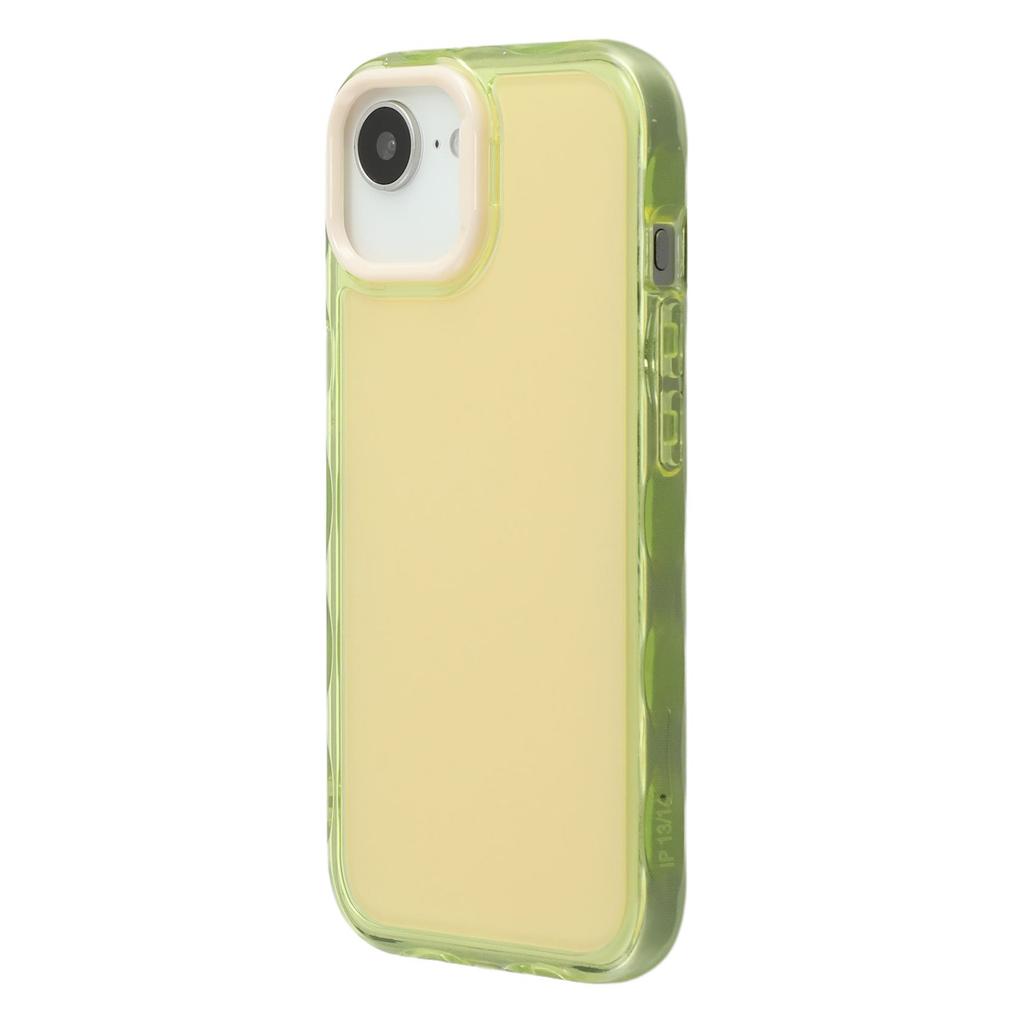 For iPhone 16e Case Inner Wave Pattern TPU+Acrylic Phone Cover