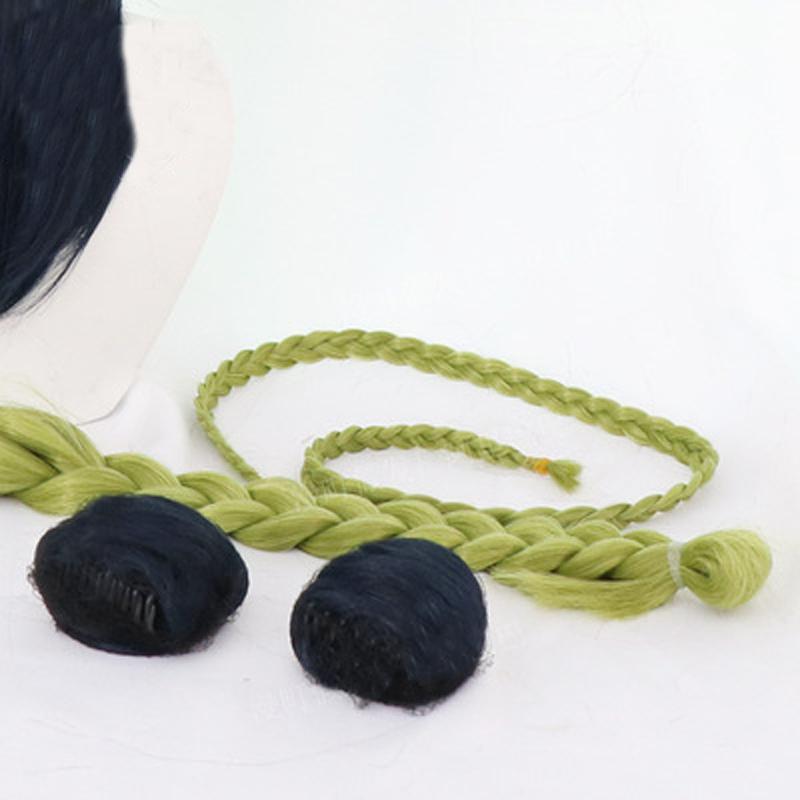 Anime Jolyne Cujoh Kujo Cosplay Wig Anime JoJo's Bizarre Adventure Golden Wind Buns Braids Cos Hair Wigs