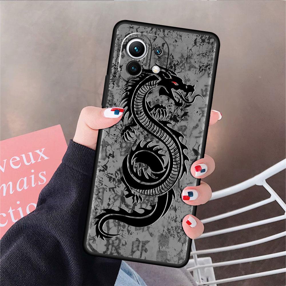 Cool Animal Dragon Funda Case For Xiaomi Mi 11 Lite 5G NE 11T Pro 10T 9T Note 10 12 12X 12S Ultra Soft Silicone Capa Phone Cover