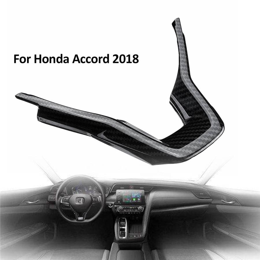 2× Carbon Fiber Style Steering Wheel Frame Cover Trim For Honda Accord 2018 2019