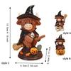 Detailed Craftsmanship Highland Cow Figurine Unique Halloween Decoration  Tabletop Decoration